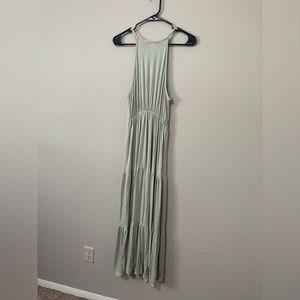 Green Halter Maxi Dress